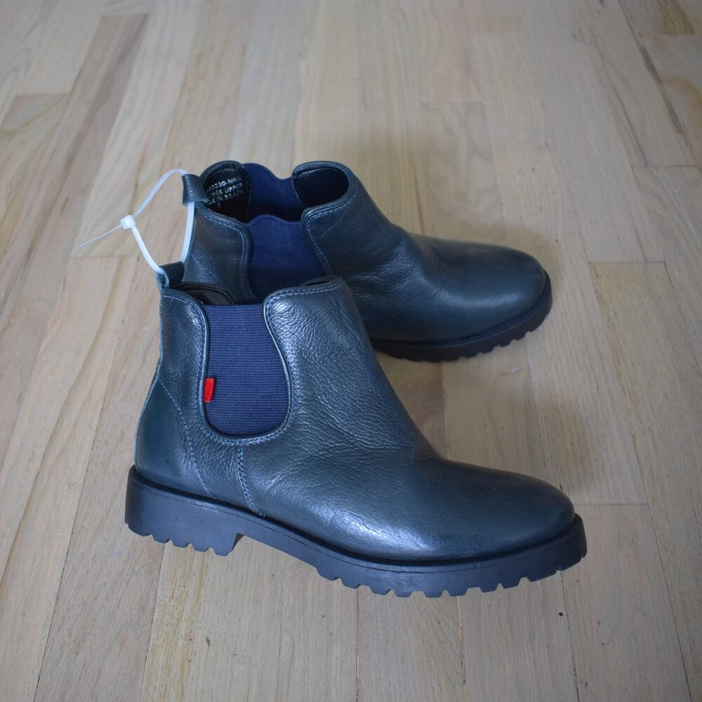 Marc Joseph New York Ave of Americas Women's Black Leather Chelsea Boot Size 5